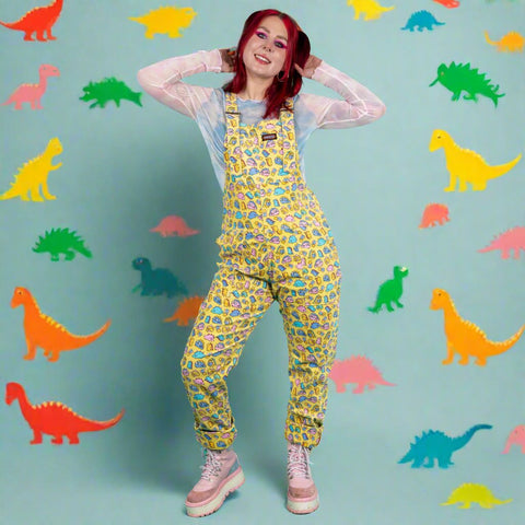 Run and fly dungarees sugar and sloth chonky dinosaurs