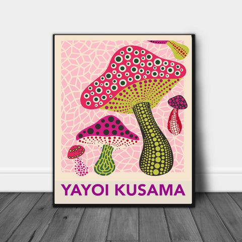 A4 Print - Yayoi Kusama - Mushroom