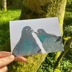 Card - Pigeon Kiss