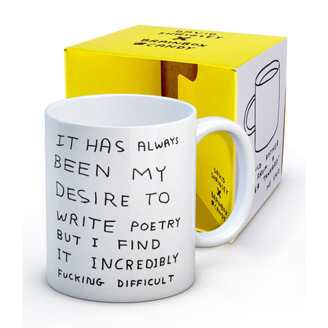 David Shrigley Mug - Poetry