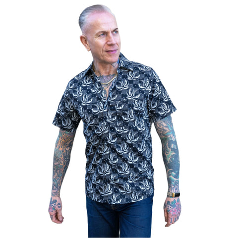 Checkerboard Swallow Unisex Shirt