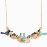 Garden Birds Statement Necklace