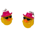 cowboy duck earrings