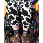 Cow Print Dungarees