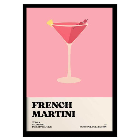 french martini print