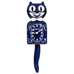 Cat Clock - Galaxy Blue Bowtie