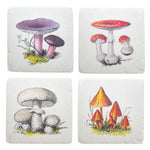 vintage mushroom coasters